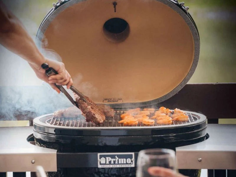 Primo PGCXXLH Oval XXL 500 Ceramic Kamado Charcoal Grill