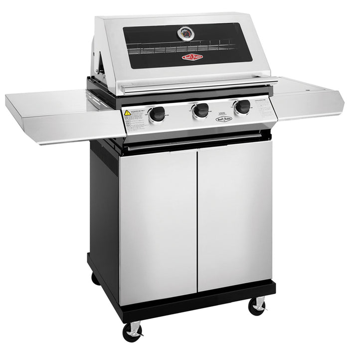 BEEFEATER 1200S 3 BURNER CABINET GAS BBQ & SIDE BURNER BDTR1231SBE