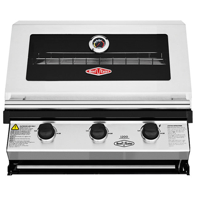 BEEFEATER 1200S BUILT-IN 3 BURNER 27.5" WIDE GAS BBQ BBG1230SBE