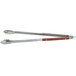 Fox Run QB22 21 3/4" Stainless Steel Tongs with Rosewood Handles