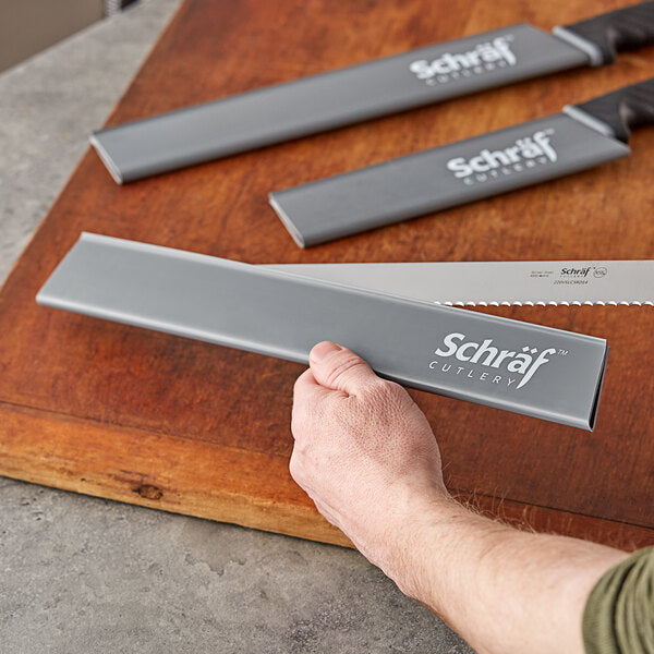 Schraf™ 14" Smooth Edge Slicing Knife with TPR grip Handle with Blade Guard