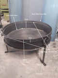 DUBAI STEEL WOOD FIRE BOWL 90CM