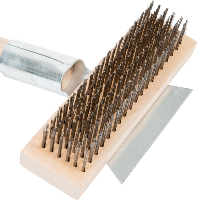 27" Single Head Broiler / Grill Cleaning Brush