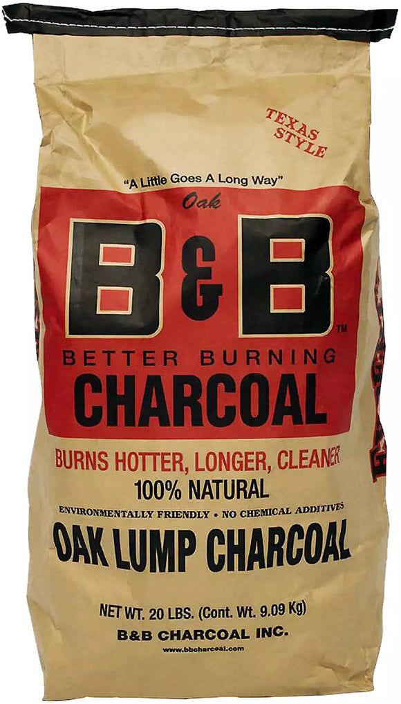 B&B 20 LB. Oak Lump Charcoal
