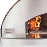 Fontana Margherita Rosso Wood Pizza Oven Including Trolley