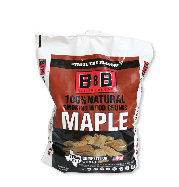B&B Maple Smoking Wood Chunks 549 cu. in. 4kg