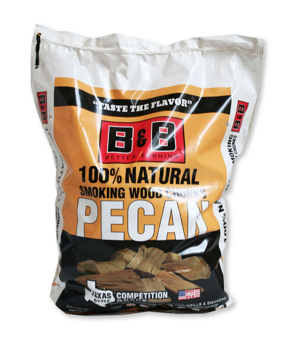 B&B Pecan Smoking Wood Chunks 549 cu. in. 4.5KG
