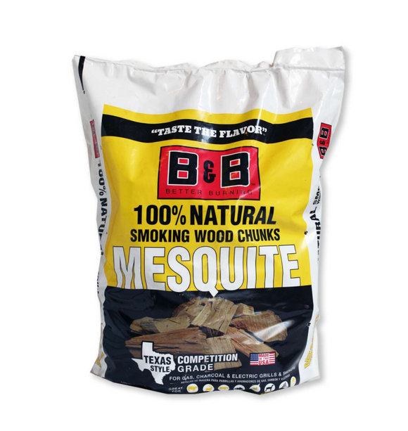B&B Mesquite Smoking Wood Chunks 549 cu. in. 4kg