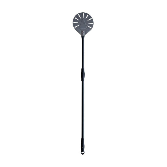 Long Fontana Round Pizza Turning Peel with Black Handle