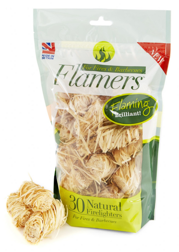 Flamers Pack of 30 Natural Firelighters